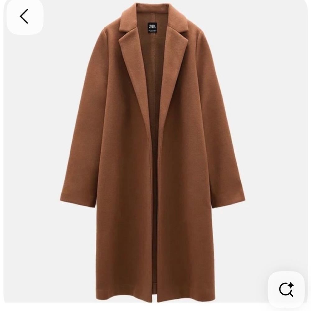 Zara Women's Camel overcoat